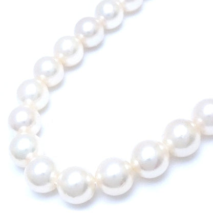 Akoya パール ネックレス シルバー 8.5-9mm