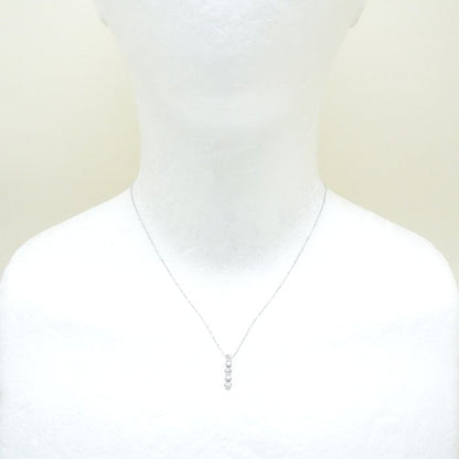 ハート モチーフ ダイヤモンド ネックレス K10WG