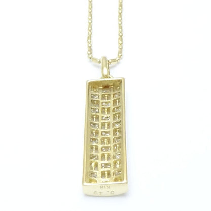 ダイヤモンド ネックレス 0.48ct K18YG イエロー ゴールド
