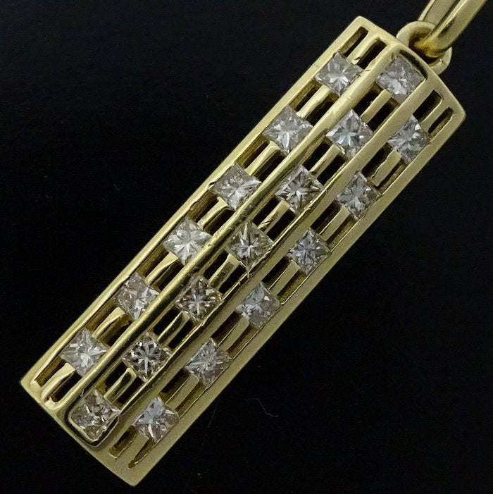 ダイヤモンド ネックレス 0.48ct K18YG イエロー ゴールド