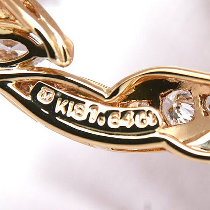 ミキモト 18K イエローゴールド パール ダイヤモンド ブローチ