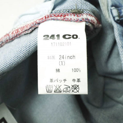 イージーンズ スリムフレア デニムパンツ