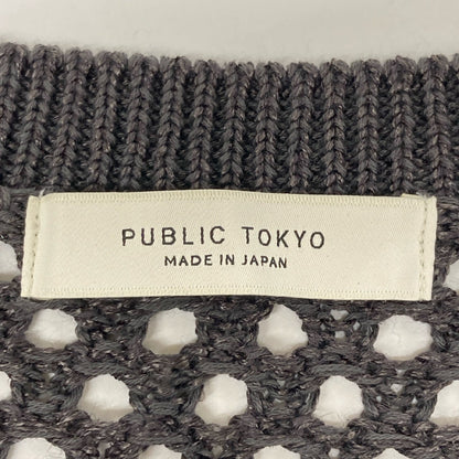 PUBLIC TOKYO コットン レーヨン ニット ベスト