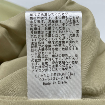 CLANE スタンドカラー ルーズ オールインワン ポリエステル