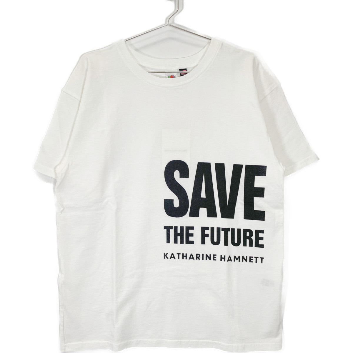 キャサリンハムネット SAVE THE FUTURE コットン半袖Tシャツ