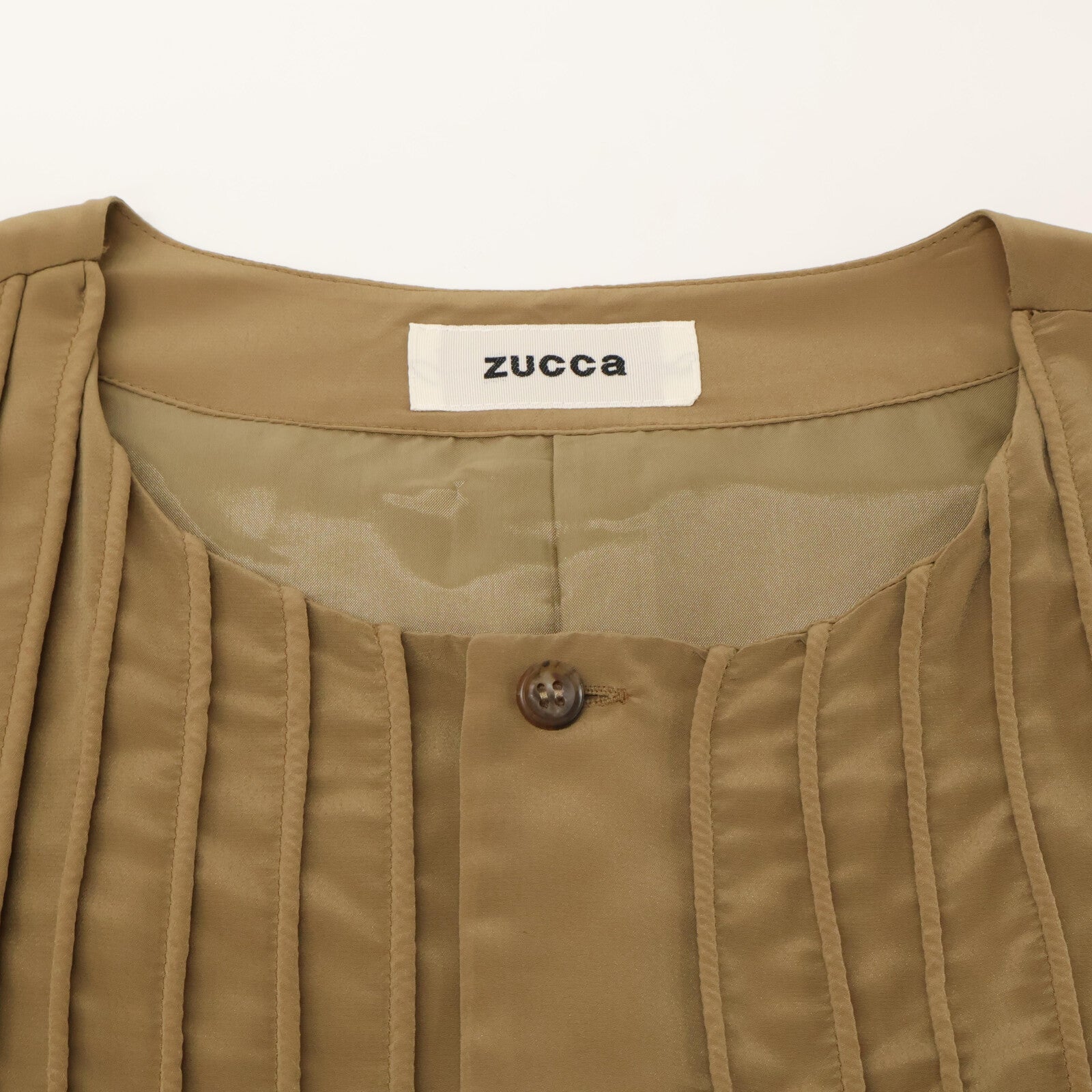 ZUCCa ZU53-FH085 PE デシン ノースリーブ ドレス