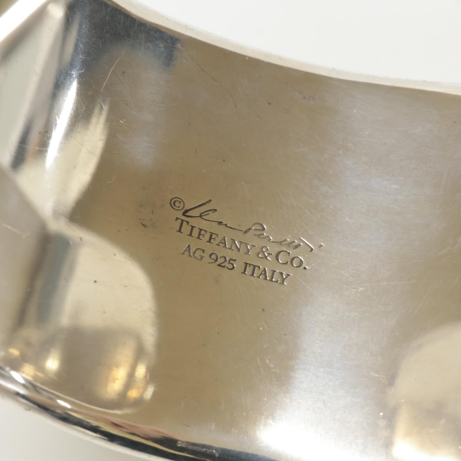 ティファニー & Co. エルサ・ペレッティ Ag925 ワイド バングル