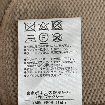 フォクシー カシミヤロングフード付きカーディガン