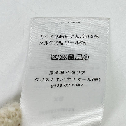 クリスチャンディオール カシミヤアルパカシルクウールニットフーディ