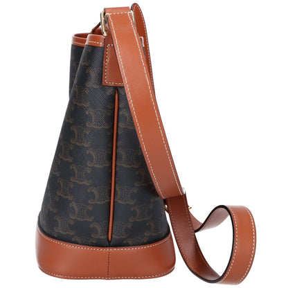 セリーヌ トリオンフ スモールバケット PVC ショルダーバッグ