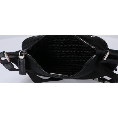 プラダ Re-Nylon サフィアーノレザー ショルダーバッグ