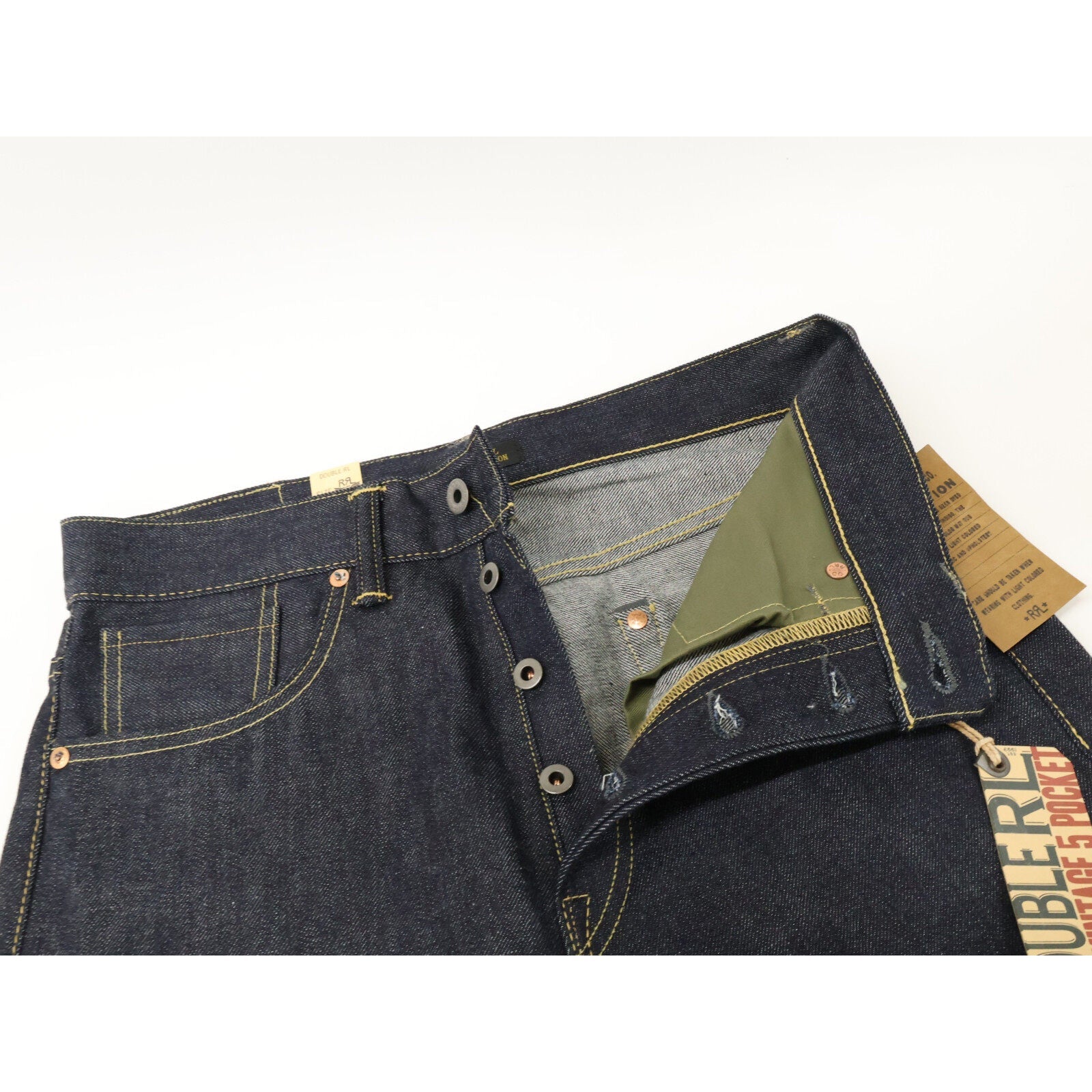 ダブルアールエル JAPAN EXCLUSIVE LIMITED EDITION 1944 VINTAGE JAPAN WOVEN 5ポケット デニムパンツ