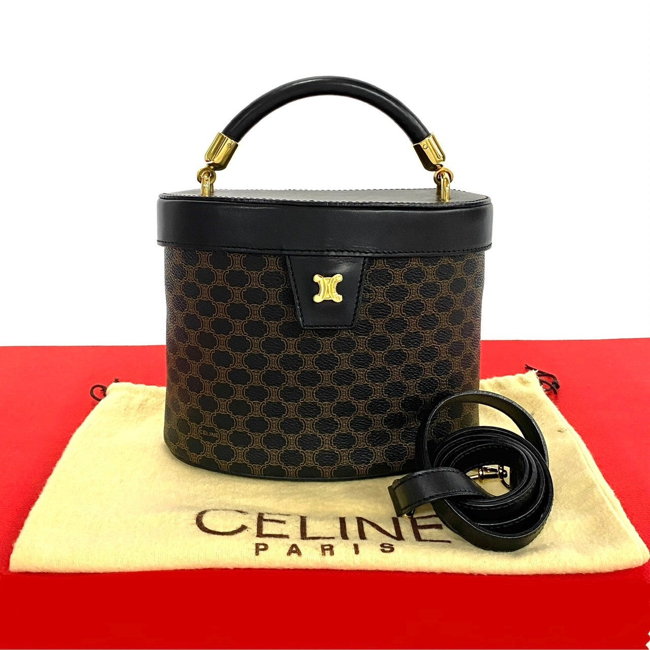 セリーヌ マカダム ブラゾン 2way ショルダーバッグ