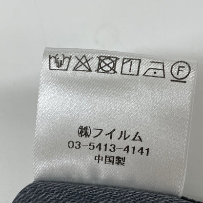 Sov. ダブル スタンダード サテン デニム プリント トップ