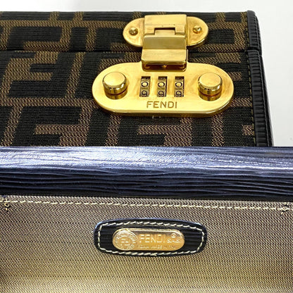 フェンディ ズッカ キャンバス レザー 2wayバッグ