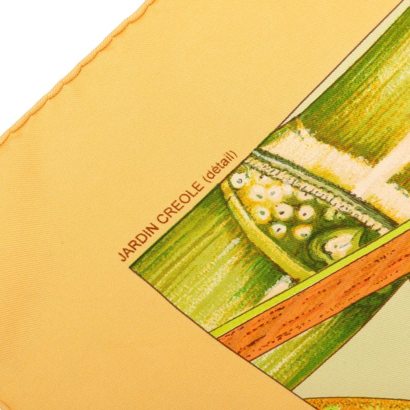 エルメス ジャルダン クレオル シルクスカーフ