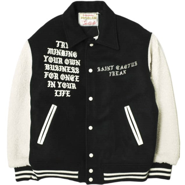 セントマイケル × カクタスプラントフリーマーケット CP_VARSITY JKT ウール スタジャン