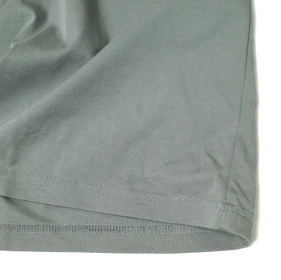 A4A スーピマ シルケット 長袖 Tシャツ コットン トップ