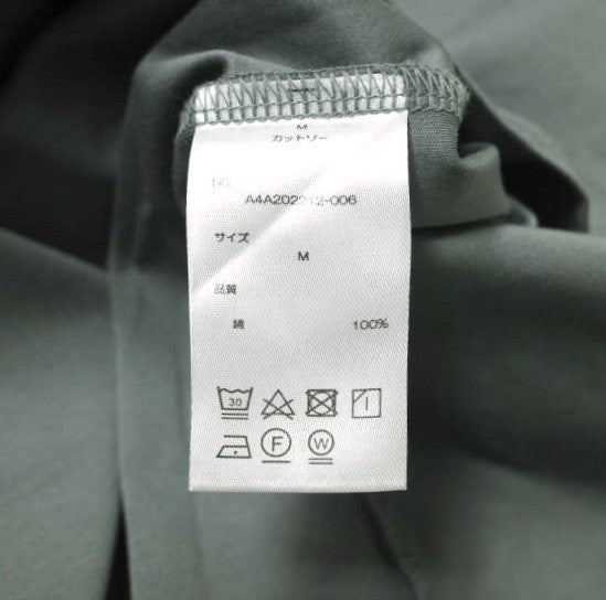 A4A スーピマ シルケット 長袖 Tシャツ コットン トップ