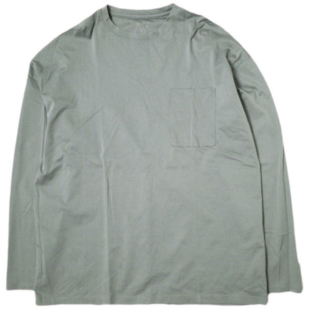 A4A スーピマ シルケット 長袖 Tシャツ コットン トップ