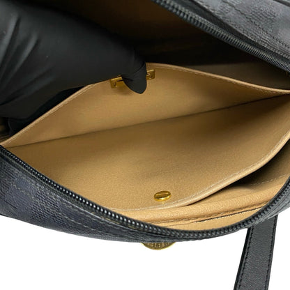 クリスチャン ディオール トロッター レザー ショルダー バッグ