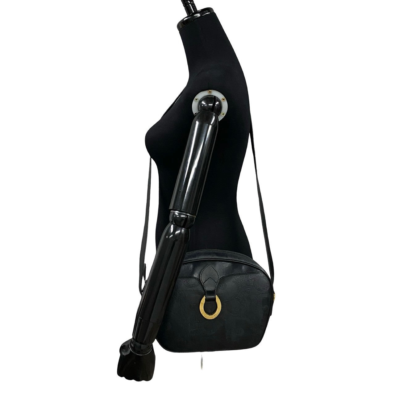 クリスチャン ディオール トロッター レザー ショルダー バッグ