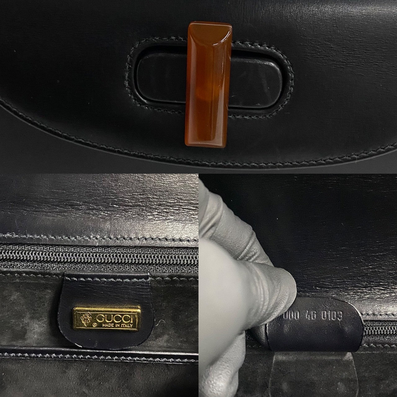 グッチ レザー ハンドバッグ