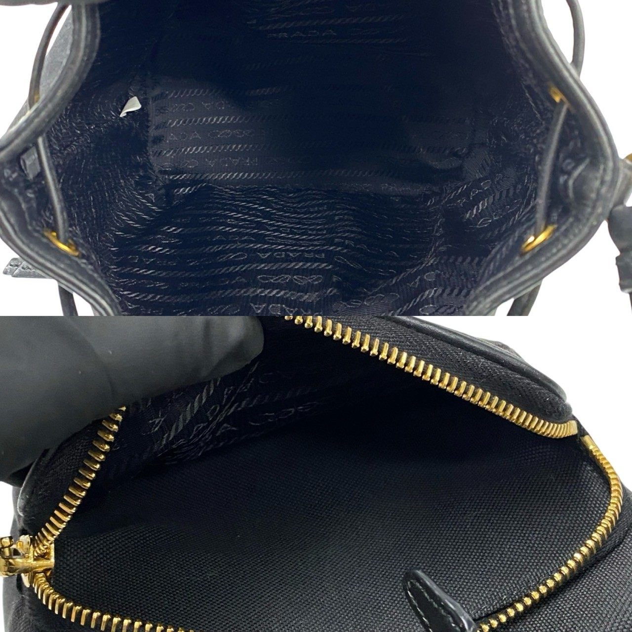 プラダ デュエット レザー キャンバス2wayバッグ