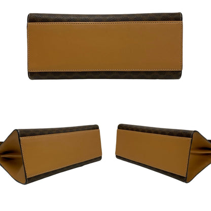 セリーヌ マカダム ブラゾン レザーPVC2wayバッグ