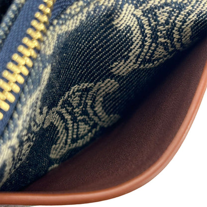 セリーヌ デニム レザー コインケース キーリング