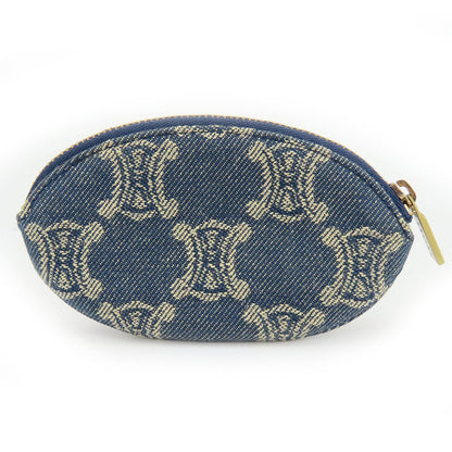 セリーヌ デニム レザー コインケース キーリング