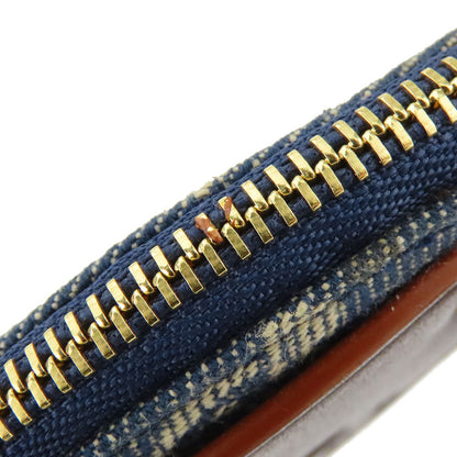 セリーヌ デニム レザー コインケース キーリング