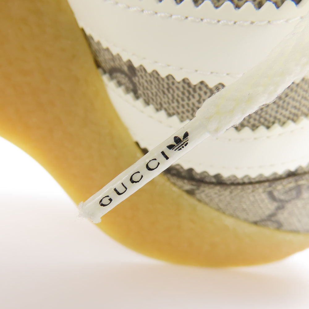 中古 GUCCI スニーカー Adidas コラボ GG スプリーム キャンバス
