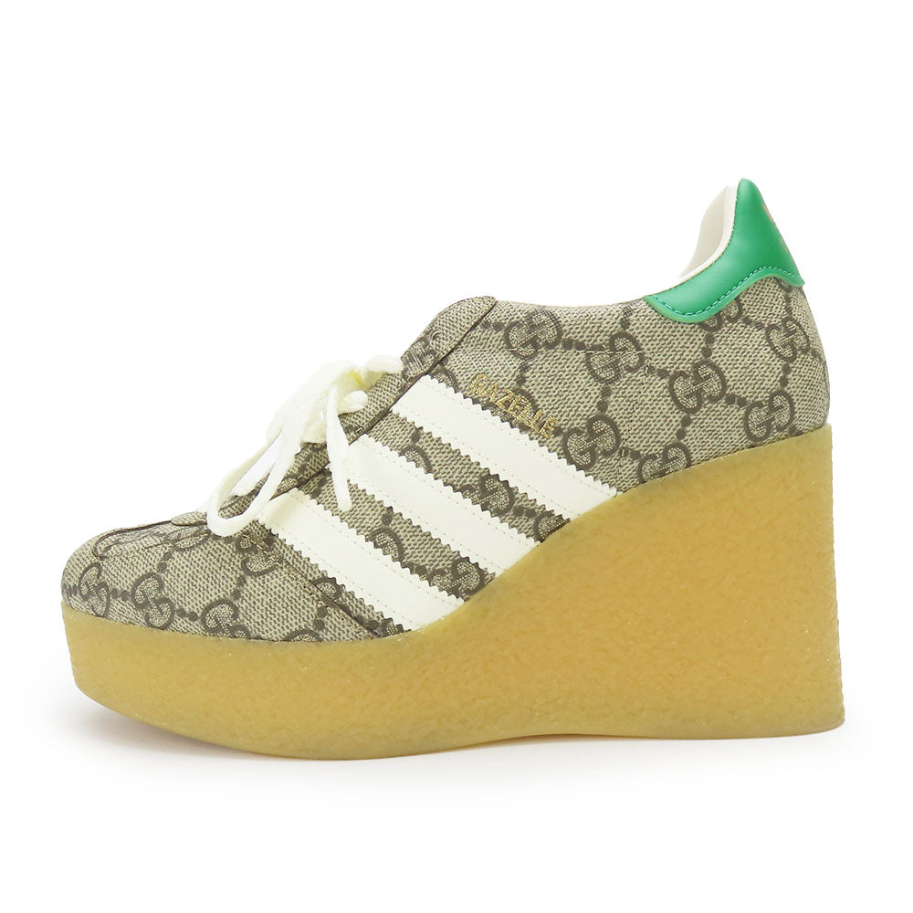 中古 GUCCI スニーカー Adidas コラボ GG スプリーム キャンバス