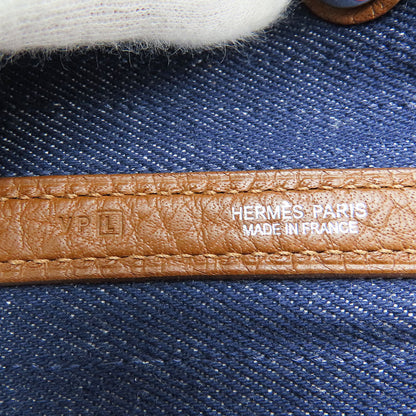 エルメス ガーデンパーティPM デニム レザー トートバッグ