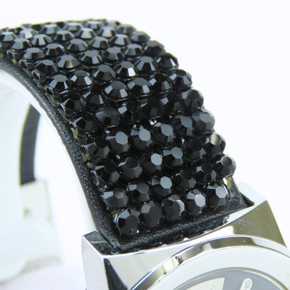 スワロフスキー ピアザ ステンレススチール レザー 腕時計