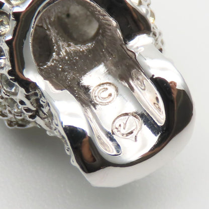 スワロフスキー スカル ラインストーン ネックレス