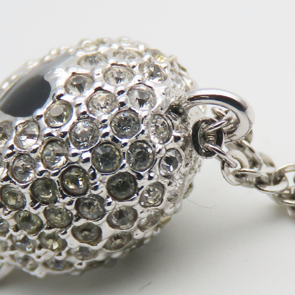 スワロフスキー スカル ラインストーン ネックレス