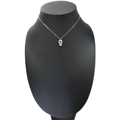 スワロフスキー スカル ラインストーン ネックレス