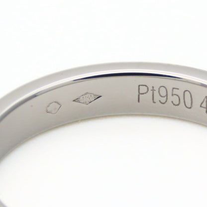カルティエ エングレーブド Pt950 プラチナ ダイヤモンド リング 9号