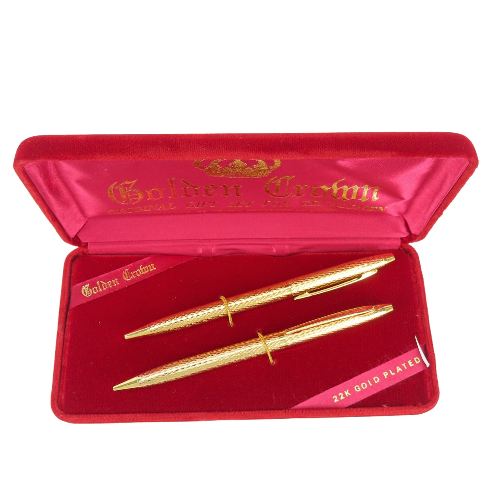 GOLDEN CROWN ボールペンシャープペンシルセット