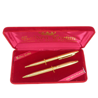 GOLDEN CROWN ボールペンシャープペンシルセット