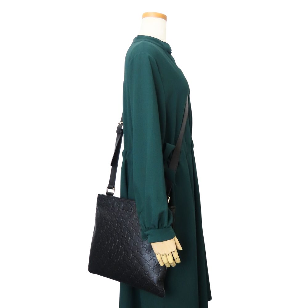 グッチ グッチシマ レザー ショルダーバッグ