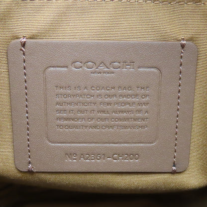 コーチ ハドソン シグネチャーPVCレザー ショルダーバッグ