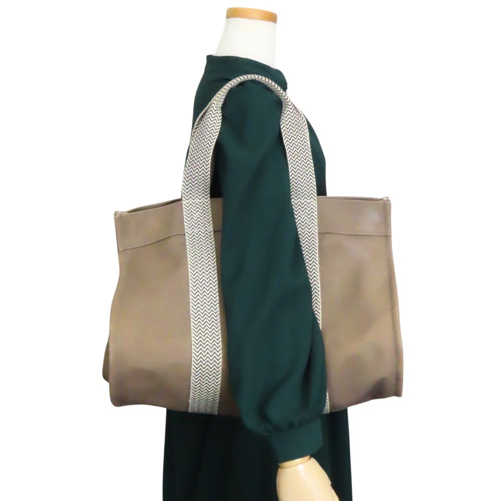 エルメス カンヌMM コットンキャンバス トートバッグ
