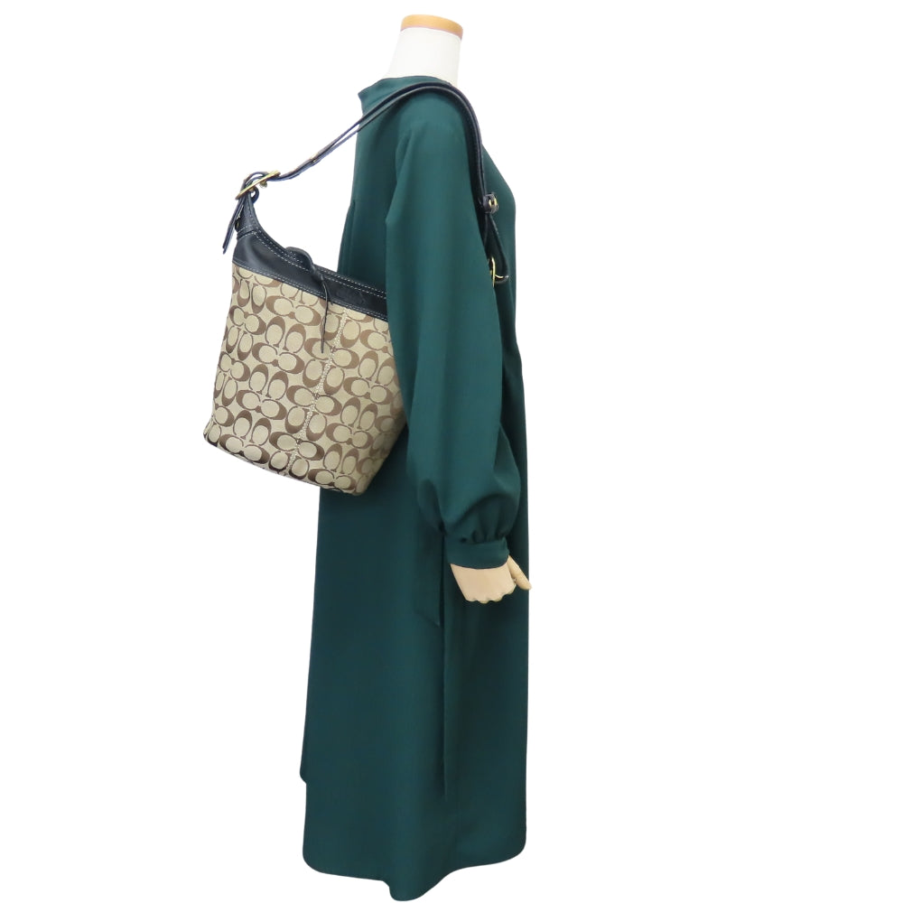 コーチ シグネチャー キャンバス レザー 2wayショルダーバッグ