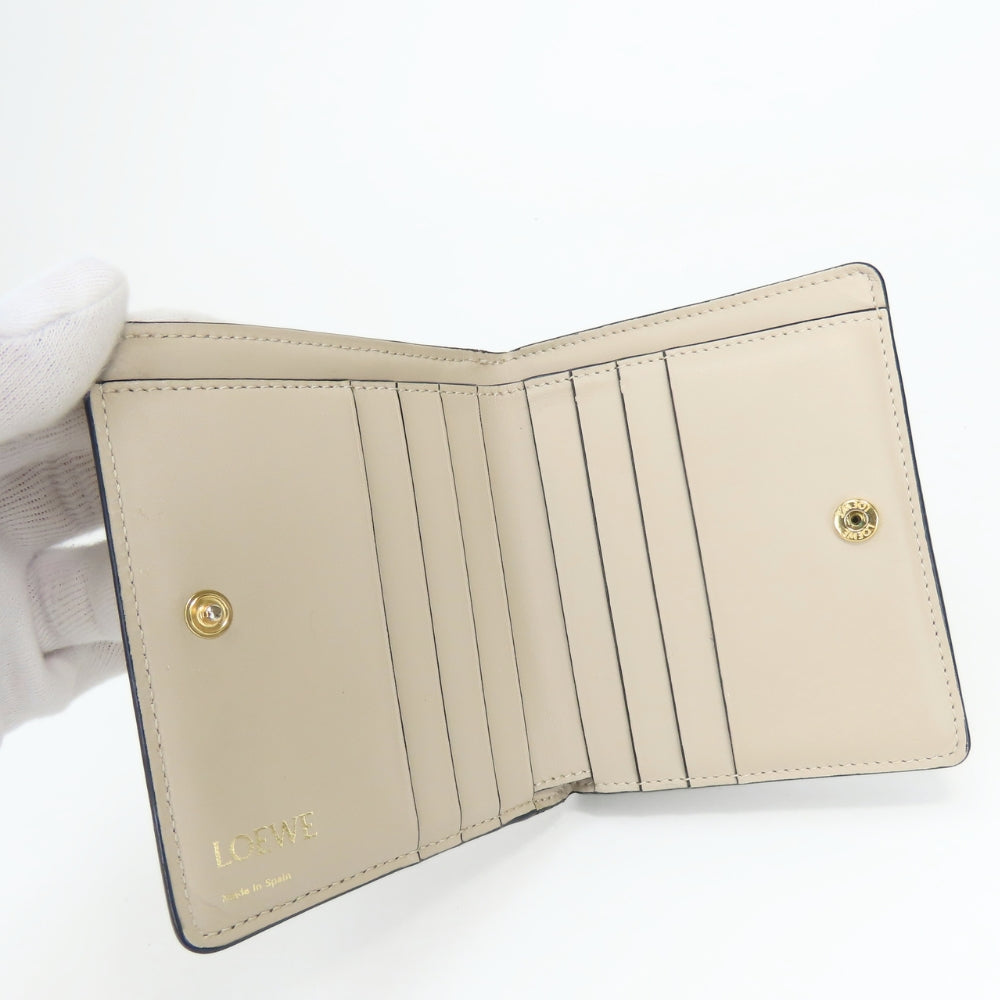 ロエベ アナグラム レザー二つ折り財布