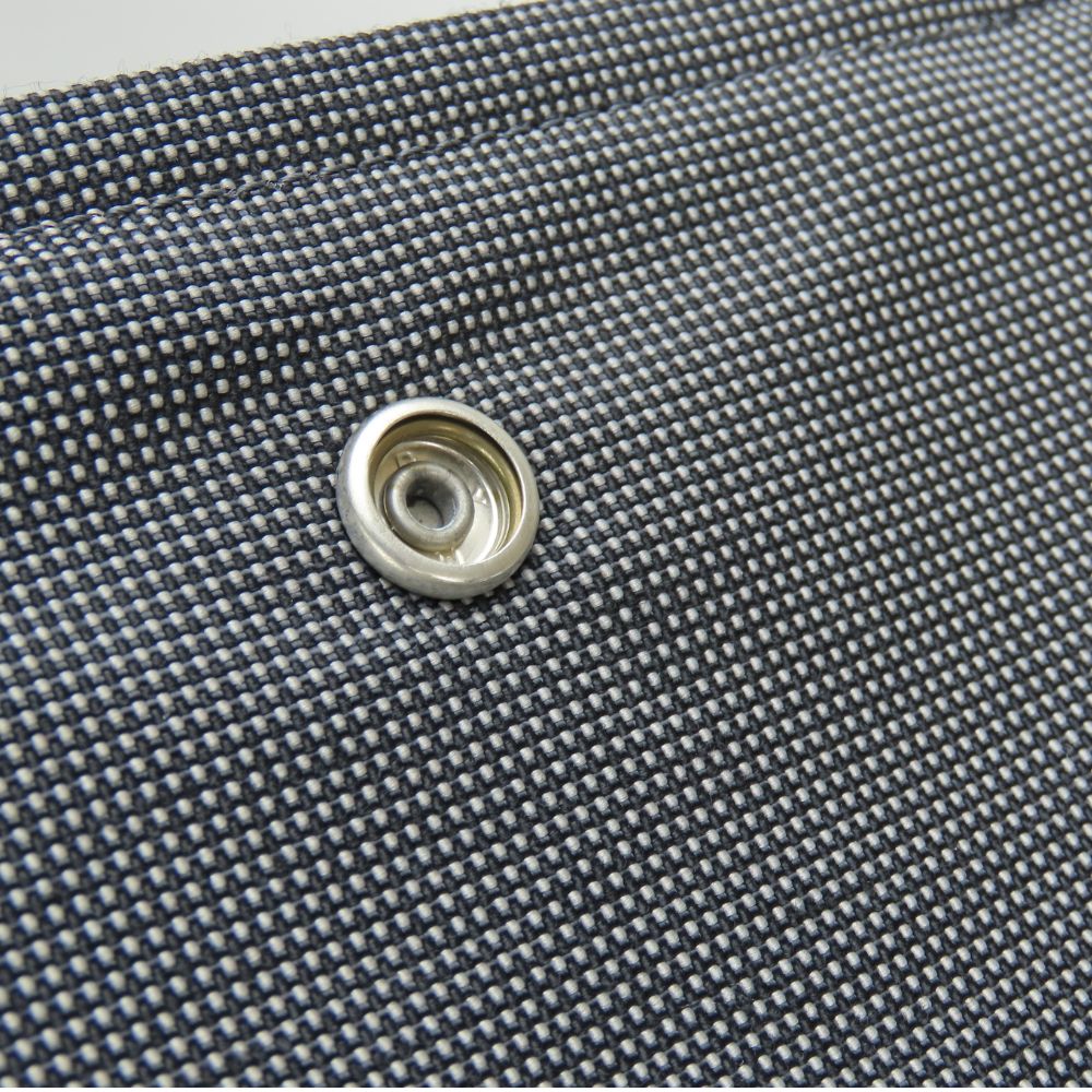 エルメス バザスPM エールライン コットンキャンバス ショルダーバッグ