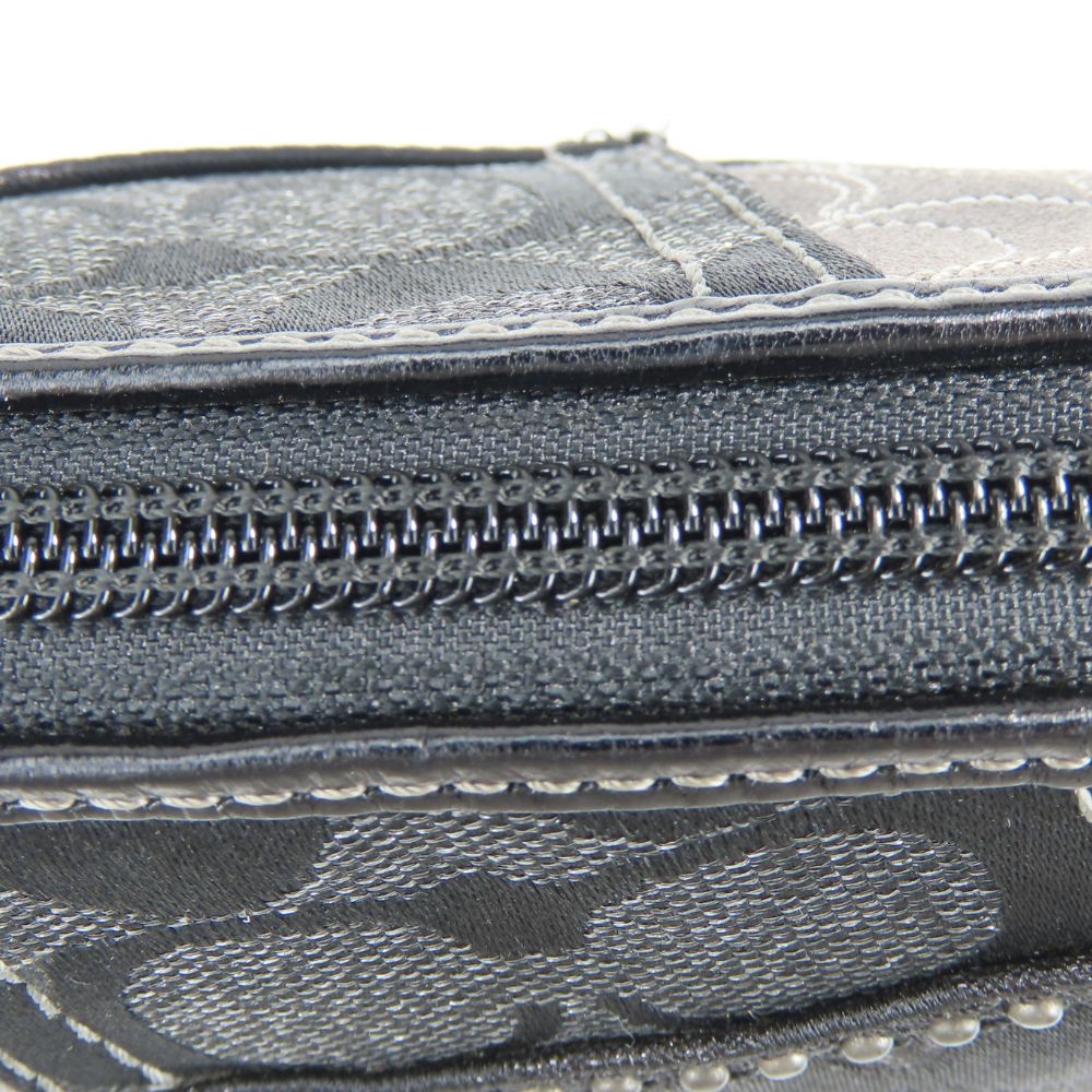 コーチ パッチワークレザーキャンバスハラコ ハンドバッグ