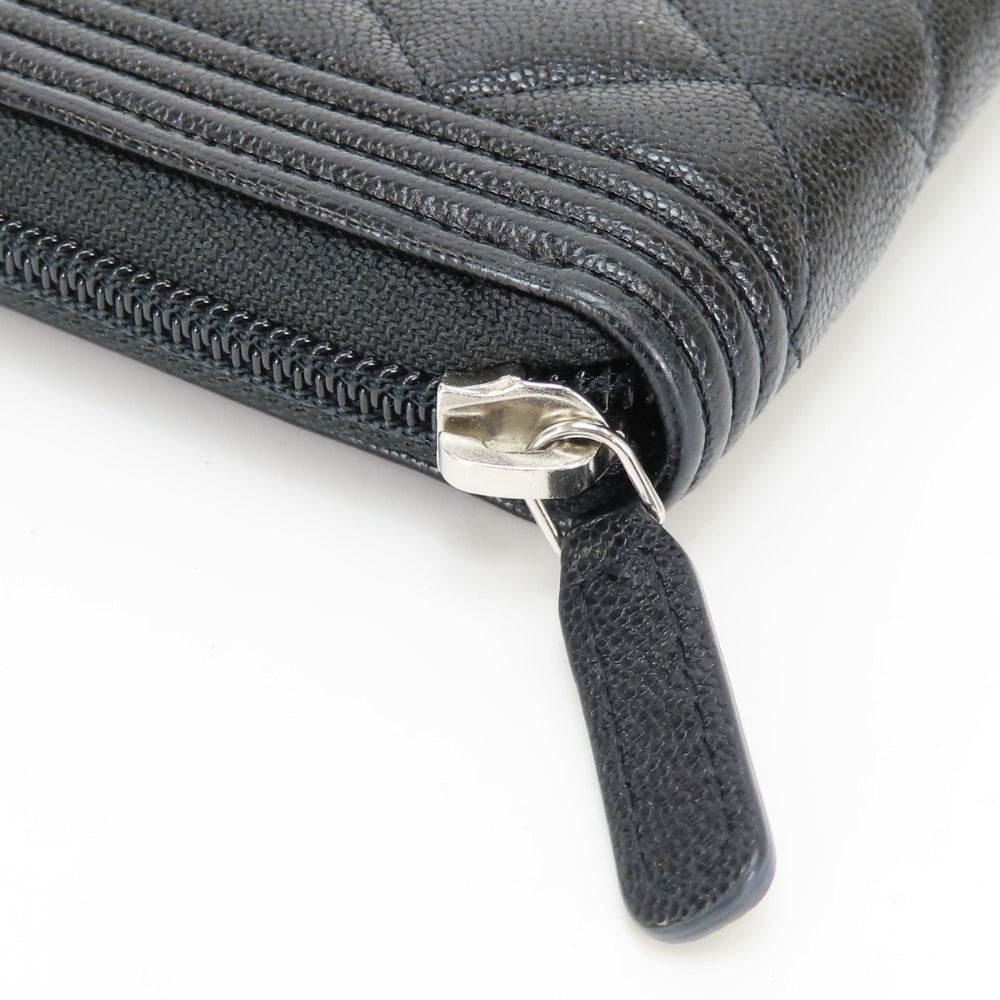 シャネル ボーイシャネル レザー長財布